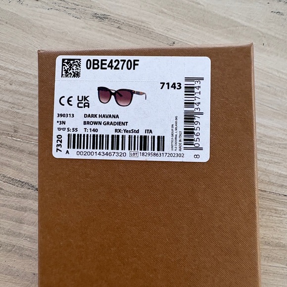 Burberry Sunglasses, brown (0BE4270F / 390313) NEW - Picture 6 of 6